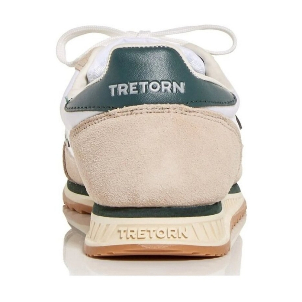 💚🔹️TRETORN🔹️ Suede  Kristine Retro Joggers White/kelly green for women - Picture 6 of 7